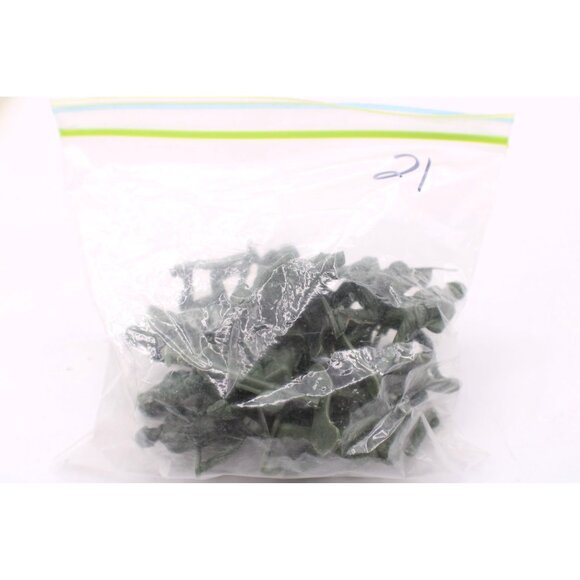 Plastic Green Army Men Soldiers 21pc Set Miniature Figurines WWII Military Toys - Picture 10 of 10